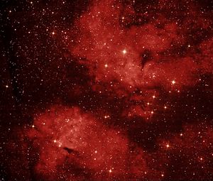 Preview wallpaper swan, lbn 274, space, sky, nebula, constellation