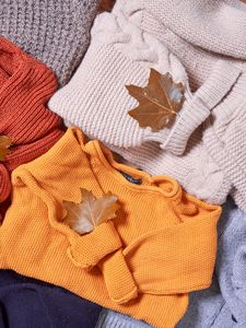 Preview wallpaper sweaters, leaves, autumn, comfort