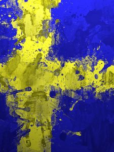 Preview wallpaper sweden, flag, background, spots, texture