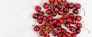 Preview wallpaper sweet cherry, cherry, berry, fruit, white