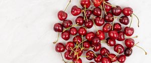 Preview wallpaper sweet cherry, cherry, berry, fruit, white