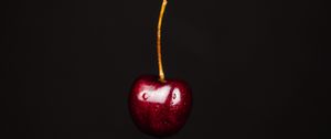 Preview wallpaper sweet cherry, cherry, fruit, berry, dark