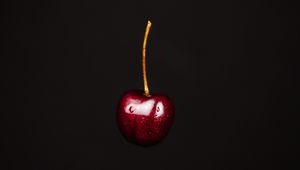 Preview wallpaper sweet cherry, cherry, fruit, berry, dark