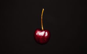 Preview wallpaper sweet cherry, cherry, fruit, berry, dark