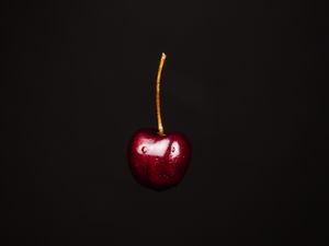 Preview wallpaper sweet cherry, cherry, fruit, berry, dark