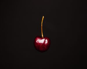 Preview wallpaper sweet cherry, cherry, fruit, berry, dark