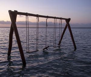 Preview wallpaper swing, sea, horizon