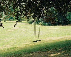 Preview wallpaper swing, tree, lawn, grass, greenery