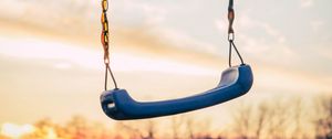 Preview wallpaper swings, childhood, sunset, blur