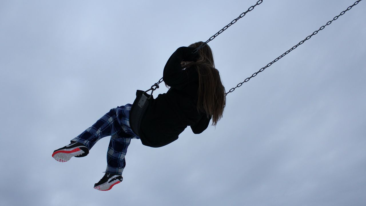 Wallpaper swings, loneliness, chain