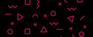 Preview wallpaper symbols, abstraction, pink