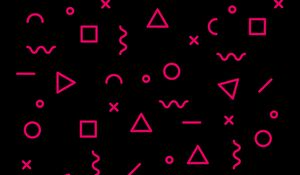 Preview wallpaper symbols, abstraction, pink