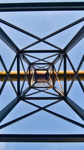Preview wallpaper symmetry, minimalism, construction, bottom view