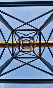 Preview wallpaper symmetry, minimalism, construction, bottom view