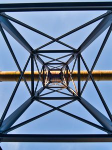 Preview wallpaper symmetry, minimalism, construction, bottom view