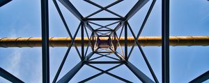 Preview wallpaper symmetry, minimalism, construction, bottom view