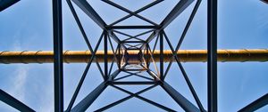 Preview wallpaper symmetry, minimalism, construction, bottom view