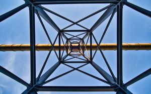 Preview wallpaper symmetry, minimalism, construction, bottom view