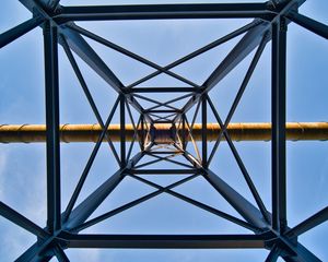 Preview wallpaper symmetry, minimalism, construction, bottom view