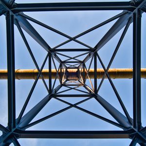 Preview wallpaper symmetry, minimalism, construction, bottom view
