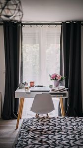 Preview wallpaper table, chair, decor, interior
