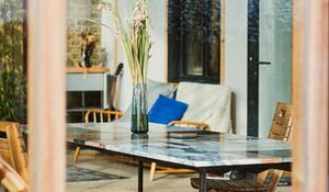 Preview wallpaper table, chairs, furniture, room, interior