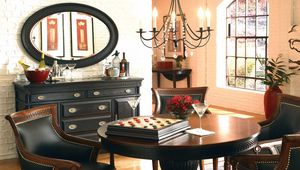 Preview wallpaper table, chairs, mirrors, recreation, room