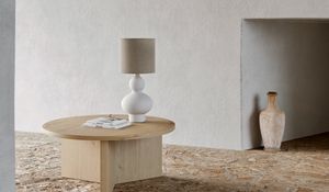 Preview wallpaper table, lamp, interior, minimalism