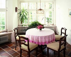 Preview wallpaper table, plants, windows, style