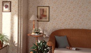 Preview wallpaper table, sofa, lamp, painting, wall