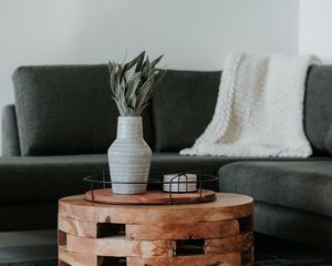 Preview wallpaper table, vase, bouquet, decor, interior