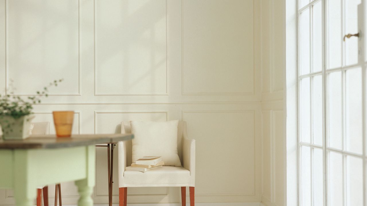 Wallpaper table, window, chair, furniture, light, interior