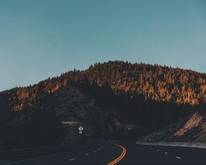 Preview wallpaper tahoe, california, road, mountains