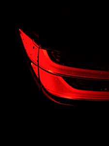 Preview wallpaper taillight, glow, darkness, red, black