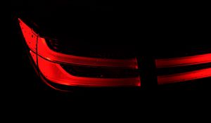 Preview wallpaper taillight, glow, darkness, red, black