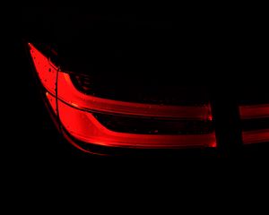 Preview wallpaper taillight, glow, darkness, red, black