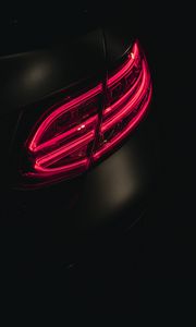 Preview wallpaper taillight, glow, red, dark, car