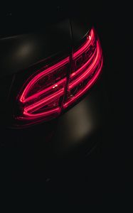 Preview wallpaper taillight, glow, red, dark, car