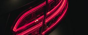 Preview wallpaper taillight, glow, red, dark, car