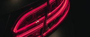 Preview wallpaper taillight, glow, red, dark, car