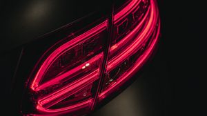 Preview wallpaper taillight, glow, red, dark, car
