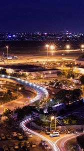 Preview wallpaper tan son nhat, airport, city, night