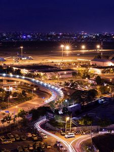 Preview wallpaper tan son nhat, airport, city, night