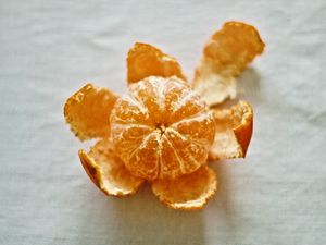 Preview wallpaper tangerine, citrus, peeled