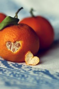 Preview wallpaper tangerines, citrus, heart