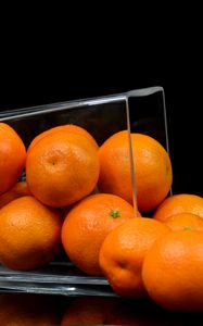 Preview wallpaper tangerines, fruit, bowl, citrus