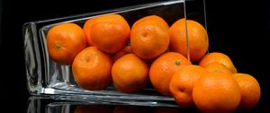 Preview wallpaper tangerines, fruit, bowl, citrus