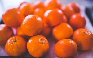 Preview wallpaper tangerines, fruit, citrus, ripe