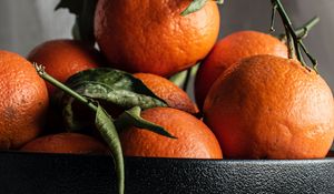 Preview wallpaper tangerines, fruit, orange, bowl