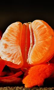 Preview wallpaper tangerines, fruit, peel